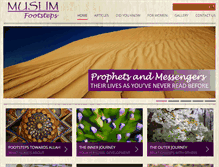 Tablet Screenshot of muslimfootsteps.com